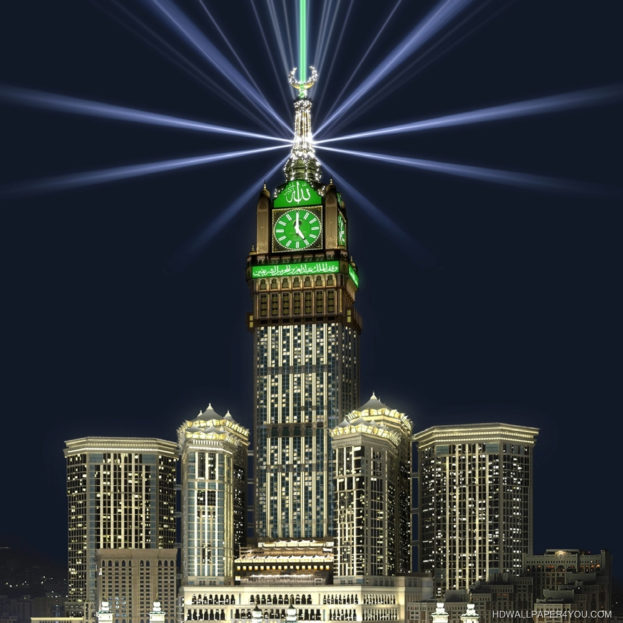 صورة ساعة مكة Islamic Wallpapers - صور خلفيات عالية الدقة HD Wallpapers